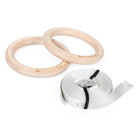 Wooden Power Rings, White